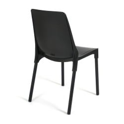 Стул GENIUS (mod 75) металл/пластик, 46x56x84cм, черный/черные ножки