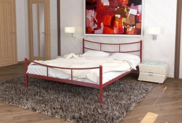 Кровать двуспальная из металла София plus 1600х2000 Синяя