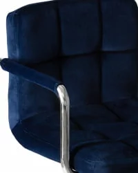Стул барный DOBRIN KRUGER ARM Синий велюр MJ9-117 Стул барный DOBRIN KRUGER ARM Синий велюр MJ9-117