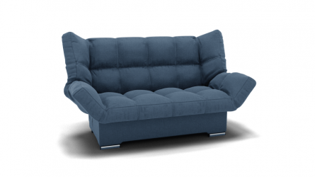 Диван Клик-Кляк (ЗР) Цвет фасада: Голубой; Тип: Прямой; Материал фасада: Металл/Велюр