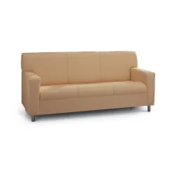 Диван офисный тройной Клерк 3 Бежевый Ecotex 3014