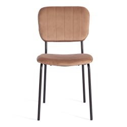 Стул CAROL (mod. UC06) металл, вельвет, 45 х 56 х 82 см, Brown (коричневый) HLR11 / черный