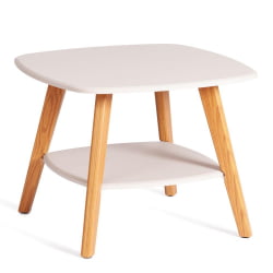 Журнальный стол РИО мдф, 65х65х50 см, крем/дуб светлый / RIO