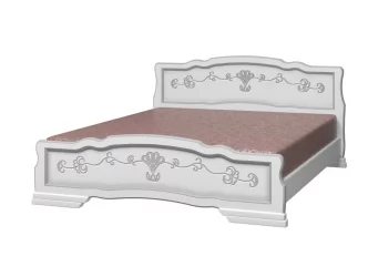 Кровать из массива Карина-6 200х90 Белый жемчуг Кровать из массива Карина-6 200х90 Белый жемчуг