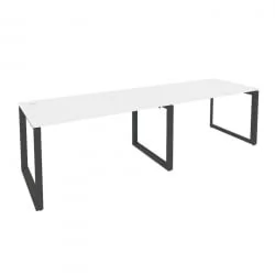 Рабочая станция на О-образном м/к ОНИКС О.МО-РС-2.3.8 Белый Бриллиант/Антрацит / ONIX O.MO-RS-2.3.8
