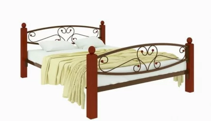 Кровать Каролина Lux plus 1800х1900 Коричневая Кровать Каролина Lux plus 1800х1900 Коричневая