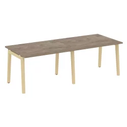 Стол переговорный (2 столешницы) ONIX WOOD OW.PRG-2.2 Тиквуд Темный/Светлый Стол переговорный (2 столешницы) ONIX WOOD OW.PRG-2.2 Тиквуд Темный/Светлый