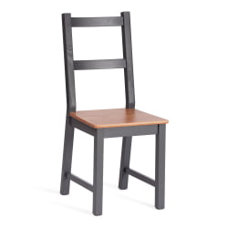 Обеденный комплект Соната (стол + 4 стула) / Sonata dining set массив сосны, стол: 120х75х73см стул :41х50х95см, антик /графит