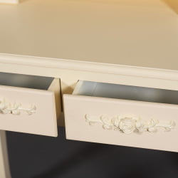 Туалетный стол Secret De Maison ARNO ( mod. HX18-263 ) дерево павловния, мдф, 75х40х141см, butter white (слоновая кость)