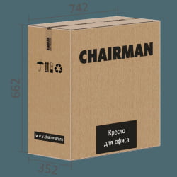 Кресло руководителя CХАИРМАН 535 Черный пластик (БЛАCК) Черный / CHAIRMAN (BLACK)