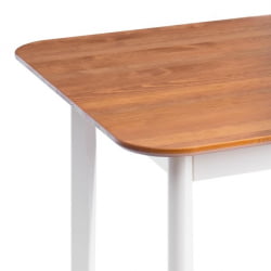 Обеденный стол Соната Люкс/ Sonata Lux table, 120х75х73 см массив сосны, антик/белый, 120х75х73 см