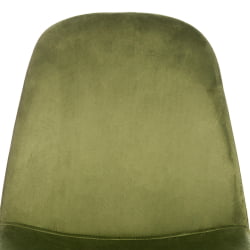 Стул для кухни BREEZE (mod. 4724) вельвет/металл, 44 х 53 х 87 см, Green (зеленый) HLR54 / натуральный