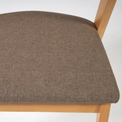 Стул мягкое сидение ВЕРСА (Верса) каркас бук, сиденье ткань, 54,5*56*74см, Натуральный + Коричневый / VERSA