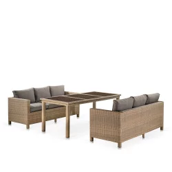Комплект плетеной мебели T365/S65B-W65 Light Brown Комплект плетеной мебели T365/S65B-W65 Light Brown