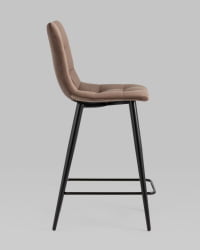 Стул полубарный Джанго 60 см велюр Коричневый