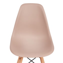 Стул CINDY (EAMES) (mod. 001) дерево бук/металл/сиденье пластик, 51x46x82см, бежевый / beige