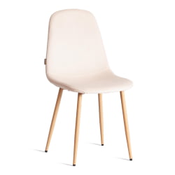 Стул для кухни BREEZE (mod. JSC-58) Велюр/металл , 44 х 53 х 86 см, Creamy (кремовый) HLR 5 / натуральный