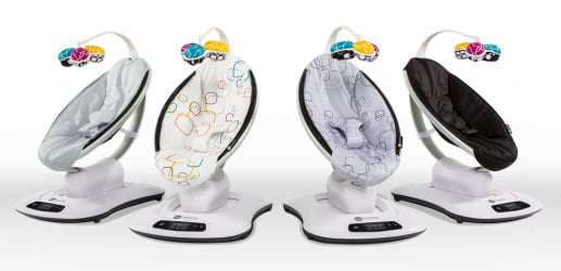 Электронное кресло-качалка 4Moms Mamaroo 4.0 Серебро