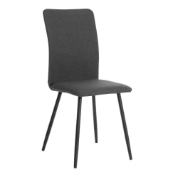 Металлический стул La Rousse NEW, ткань рогожка, темно-серый, F68, 45x55x93 см