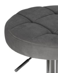 Табурет барный ДОБРИН БРУНО (серый велюр (МДЖ9-75)) 2 шт / DOBRIN BRUNO (MJ9-75))