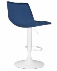 Стул барный ДОБРИН ТАИЛОР ВХИТЕ (синий велюр (МДЖ9-117)) 2 шт / DOBRIN TAILOR WHITE (MJ9-117))