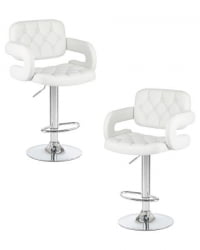 Стул барный DOBRIN TIESTO (белый) 2 шт