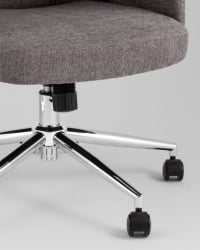 Кресло офисное ТопЧаирс Неома темно-серый ткань / TopChairs Neoma