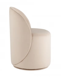 Пуф Лореен вращающийся велюр Молочный / Loreen