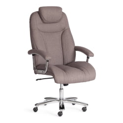 Кресло Труст (макс) ткань рогожка Нисе, мокко (серо-бежевая) / Trust (max) Nice,