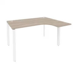 Стол эргономичный правый на П-образном м/к ОНИКС О.МП-СА-3Р Дуб Аттик/Белый / ONIX O.MP-SA-3R