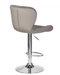 Стул барный ДОБРИН БАРНЙ (серый велюр (МДЖ9-75)) 2 шт / DOBRIN BARNY (MJ9-75))