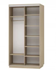 Шкаф-купе двухдверный Экспресс Дуо 1200х2200х Улица/Ясень шимо светлый / 1200х2200h