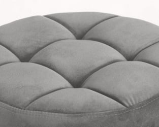 Табурет барный ДОБРИН БРУНО БЛАCК (серый велюр (МДЖ9-75)) 2 шт / DOBRIN BRUNO BLACK (MJ9-75))