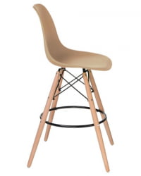 Стул барный ДОБРИН ДСВ БАР (ножки светлый бук, цвет сиденья бежевый (ГР-03)) 2 шт / DOBRIN DSW BAR (GR-03))