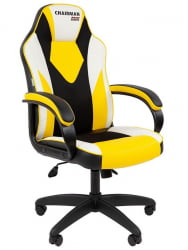Игровое кресло Chairman гаме 17 Черный Желтый Белый / game