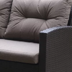Плетеный диван из искусственного ротанга AFM-205B Brown/Light brown