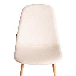 Стул для кухни BREEZE (mod. JSC-58) Велюр/металл , 44 х 53 х 86 см, Creamy (кремовый) HLR 5 / натуральный