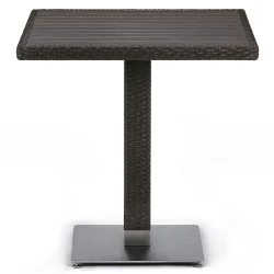 Плетеный стол T607D-W53-70x70 Brown Плетеный стол T607D-W53-70x70 Brown