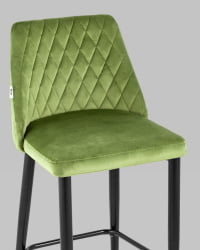 Стул полубарный Диего велюр Травяной