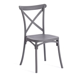 Стул CROSS (mod. PL24) пластик, 48 х 58 х 89 см, Dark-grey (темно-cерый) 15537