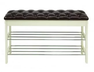 Банкетка Грейс Молочный дуб Орегон перламутр