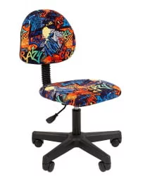 Детское кресло CХАИРМАН ТИН (Кидс) 104 черный пластик Cразй / CHAIRMAN (Kids) Crazy