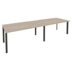 Стол переговорный (2 столешницы) ONIX O.MP-PRG-2.4 Дуб Аттик/Антрацит