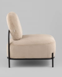 Кресло Стоун К велюр рельефный бежевый