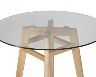 Круглый стол из стекла DOBRIN ALBERT 90 GLASS