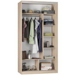 Белый шкаф-купе в спальню Б-220х120х60-2(ВД-Д7Д7) / B-220х120х60-2(ВД-D7D7)