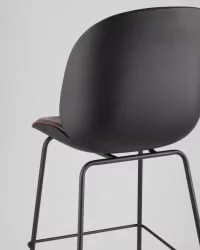 Стул барный Beetle Lite PU со спинкой Коричневый Стул барный Beetle Lite PU со спинкой Коричневый