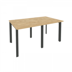 Стол переговорный (2 столешницы) ОНИКС О.МП-ПРГ-2.0 Тиквуд Светлый/Антрацит / ONIX O.MP-PRG-2.0