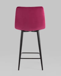 Стул полубарный Джанго 60 см велюр Винный