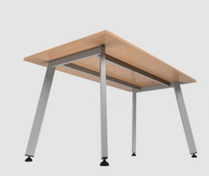 Стол для столовой 1500х800 мм ЛДСП Серый/Светло-серый